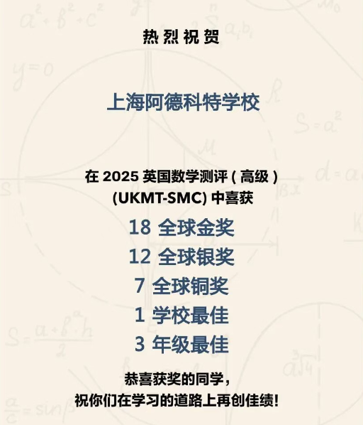 上海阿德科特学校2025年英国数学测评获奖喜报.png